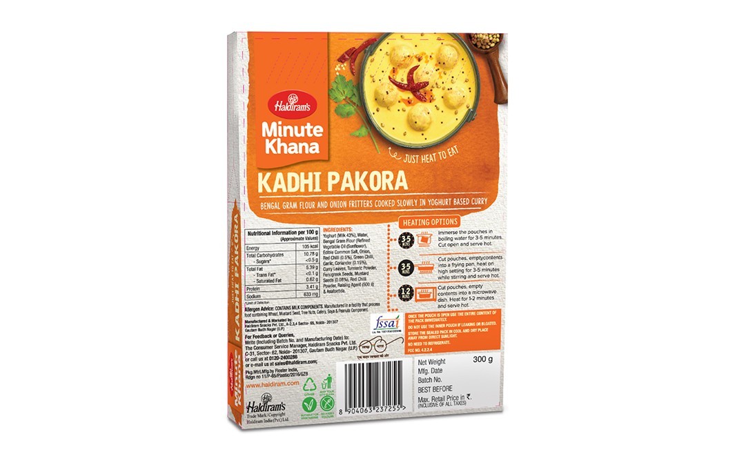 Haldiram's Minute Khana Kadhi Pakora   Box  300 grams